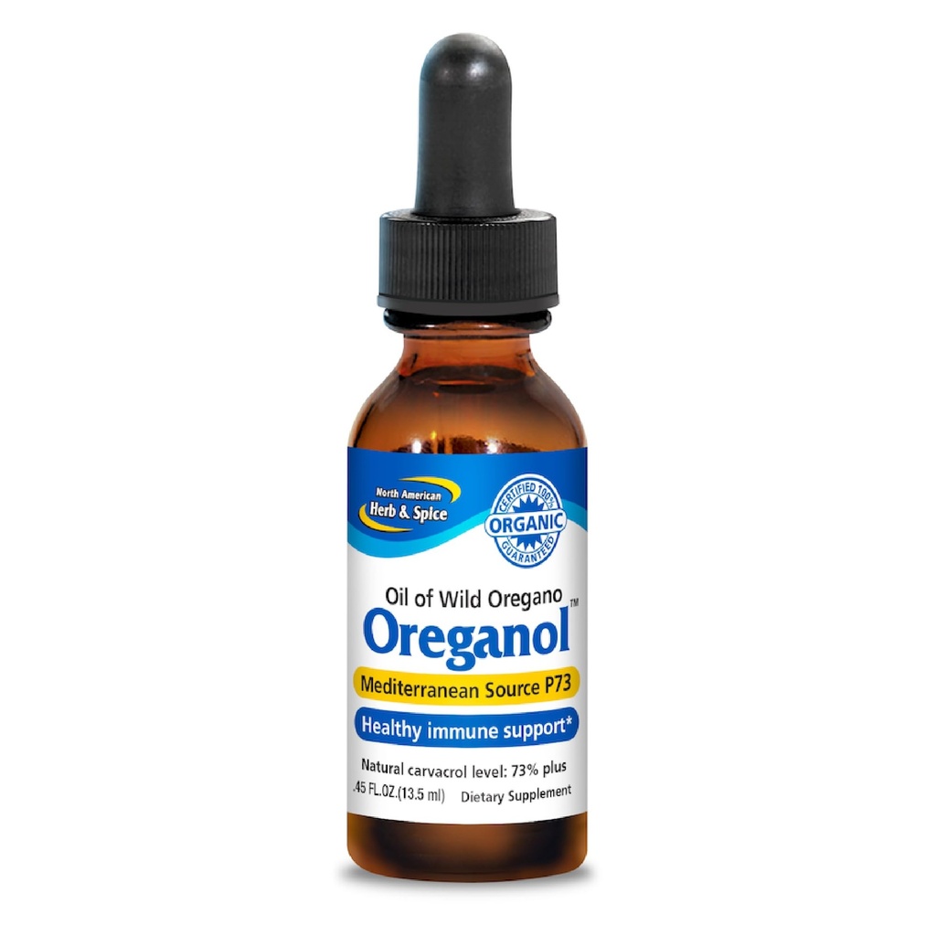 צפון RICAN HERB & SPICE Oreganol - 0.45 fl. oz. - שמן Oregano אורגני - מקור ים P73 - Non-GMO - 194 משרתות