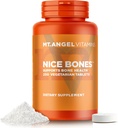 Mt. Angel ויטמינים - Nice Bones, תומך בריאות העצם (250 טבליות צמחוניות)