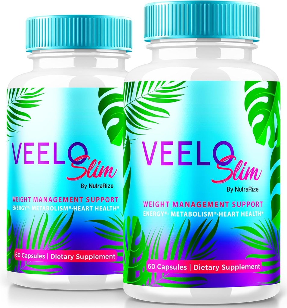 (2 Pack) VeeloSlim, Veelo Slim Advanced Weight Loss קפסולות, Premium Keto Supplement, All Natural Keto Support Pills, VeeloSlimming Keto Formula, רשמי VeeloSlimmer Reviews (120 קפסולות)