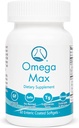 אומגה מקס - 60 Ct Enteric Coated, No Burp Fish שמן I אומגה 3 EPA DHA תוסף I Heart, Vision, Brain & Immune תמיכה, 2000mg / ראוי