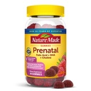 הטבע עשה חניכיים טרום לידתי עם DHA ו Folic Acid, ויטמין טרום לידתי ומינרל תוספת לתמיכה תזונתית יומית, 60 חניכיים, 30 יום אספקה