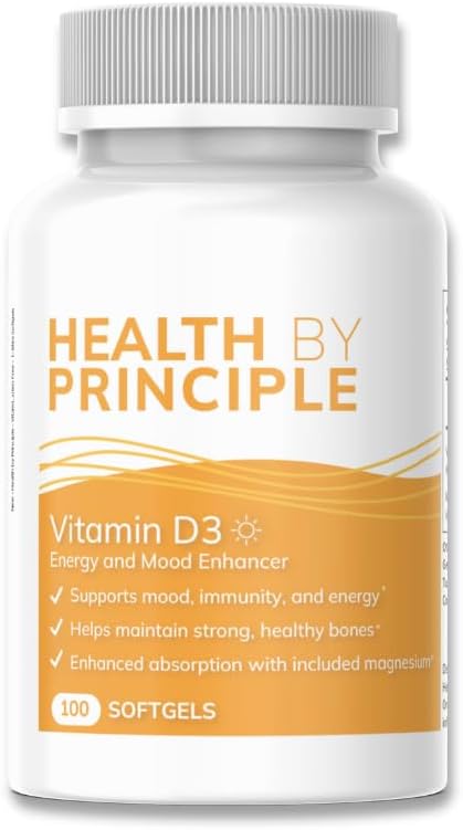 ויטמין D3 - עבור Immune תמיכה, בריאות העצם, תמיכה קוגניטיבית - טבעי, אורגני, non-GMO, Gluten חינם - 100 Softgels