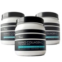 Amino Collagen C - אבקת קולג'ן (180 סקופים) - Marine Collagen Peptides + Hyaluronic Acid. לא סוכר. No Odor. non GMO. USA for Hair, Skin, Nails, Joints ו- Gut Health.