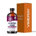 Vimergy Soothe Wise * - תמיכה מהירה-Absorbing Immune עם Elderberry Syrup ו Raw, אורגני דבש - ממתקים מרגיע רקמות הנשימה - USDA מוסמך אורגני, טבעוני, Paleo-ידידותי, Gluten-Free.