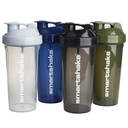 Smartshake Lite 4Pack חלבון שאקר בקבוק 800 מ"ל | 27 oz - Leakהוכחה Screw-on Lid - BPA Free - Unisex - Mist Gray, Army Green, Black, הצי הכחול