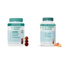SmartyPants Organic Prenatal ויטמינים לנשים Multivitamin Gummies Bundle: Probiotics, Biotin, Methylfolate, אומגה 3, ויטמין D3, B12, B6, A, K & Zinc, 120 Count Count, 120 Count