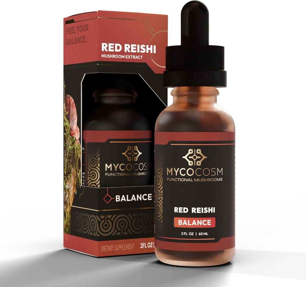 Reishi Extract - Balance - תוסף Mushroom לקידום תוחלת חיים - תמיכה בחיסון - Ganoderma Lucidum - הסתגלות