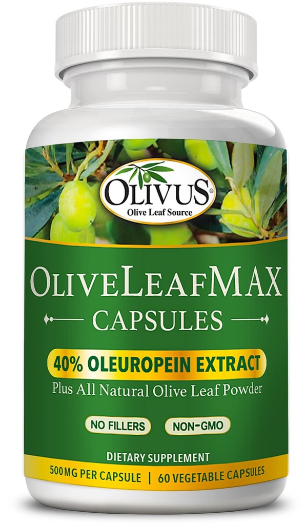 אוליברליפמקס אוליבץ פלט (40% Oleuroepin) + אבקת עלב אורגני + ללא מלאנים + 60 קפסולות צמחוניות + מקורן מספרד ו Manufactured בארה"ב ב GMP Facility.