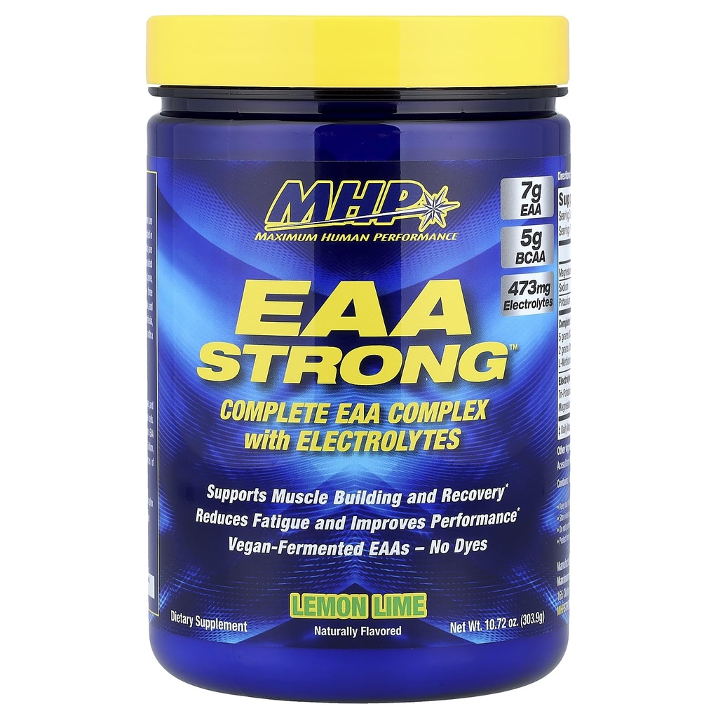 ביצועים אנושיים מקסימליים Mhp Eaa חזק, כל 9 תוספי Amino Acid חיוניים, אלקטרוליטים, לימון Lime