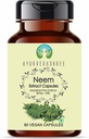 Neem לחלץ 500 מ"ג - 60 קפסולות צמחוניות | Azadirachta Indica | All Natural | 100% טבעוני | Gluten-Free | GMP Certified.