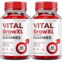 (2 Pack) Vital Grow XL Gummies - פורמולה רשמית - Vial Grow XL Advanced Power Formula, Vital Grow XL Reviews, Total Health Support 1000 מ"ג מקסימום כוח בריאות (120 חניכיים)