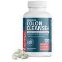Bronson Advance Colony Cleanse Premium Cleanse & Detox Formula with Psyllium Husk, Senna Leaf, Cascara Sagrada, ג'ינג'ר Root & More, Non-GMO, 120 קפסולות