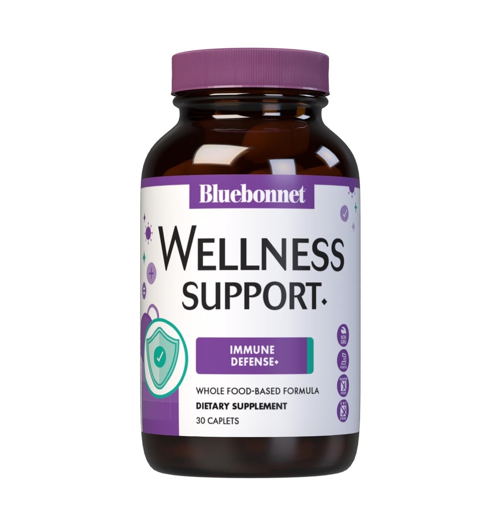 Bluebonnet Nutrition Targeted Choice Wellness Support, Immune Defense Whole מזון מבוסס פורמולה, תמיכה עונתית, Soy-Free, Gluten-Free, כשר, non-GMO, ללא חלב, צמחוני, 30 קפסולות, 15 המשרתים, 15 משרתים.