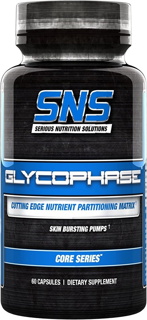 פתרון תזונה רציני Glycophase Dietary תוספי קפסולות, 120 Veggie קפסולות