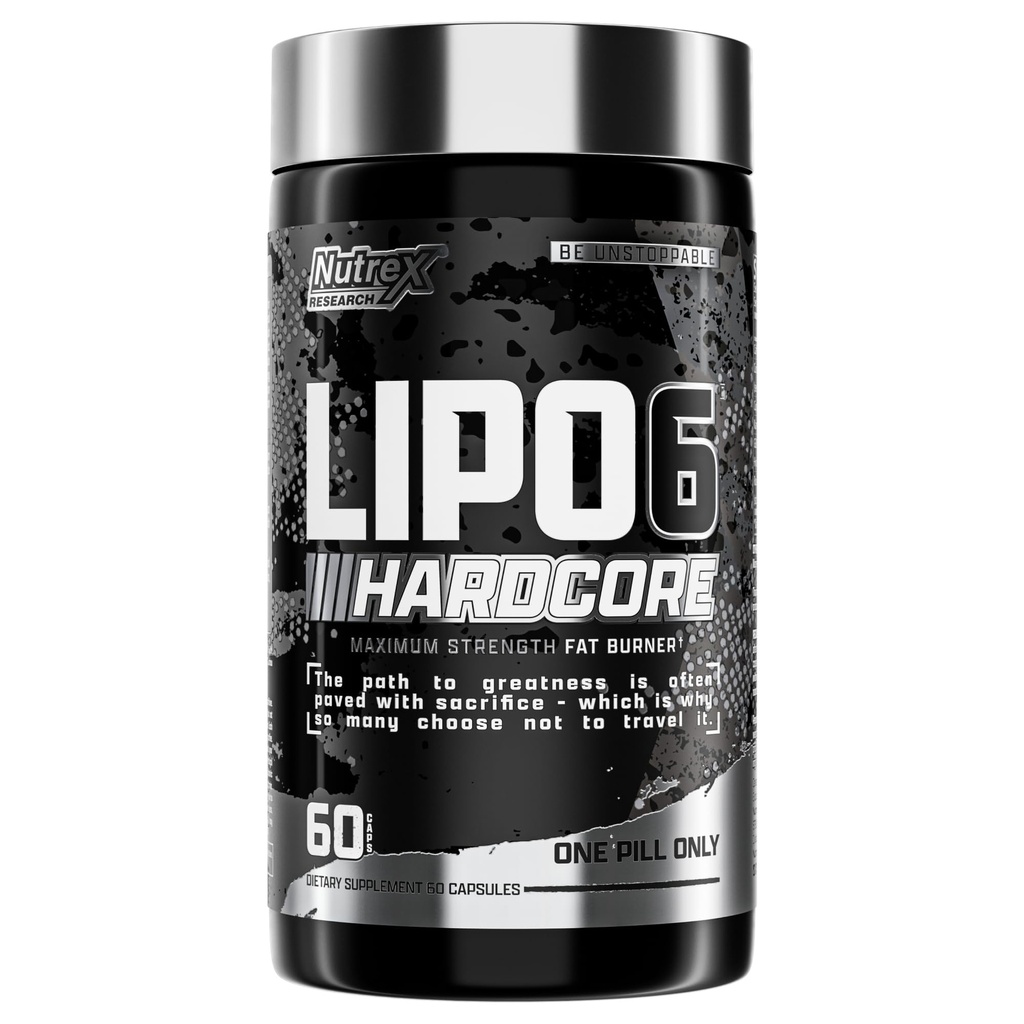 Nutrex Research Lipo-6 סוללת תוסף, תומך במטבוליזם ובאנרגיה, קפסולות תזונתיות - 60 הרוזן