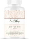 Earthley Wellness, Oyster-Min קפסולות, תוספי Zinc & מינרלים טבעיים, מקדם אנרגיה ו Mood, עשיר באנטיoxidants & Amino Acids, 100% טהור ו bioavailable (60 קפסולות)