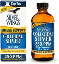 נתיב טבעי שביל Silver Wings Colloidal Silver נוזל - תוספת תמיכה משופרת של Immune - 250ppm (1250mcg) - 8oz