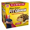FITCRUNCH חלבון Bars, Zen Size Value Pack, Gluten Free, Made with Whey חלבונים (20 חטיפים גודל Bars, Peanut Butter)