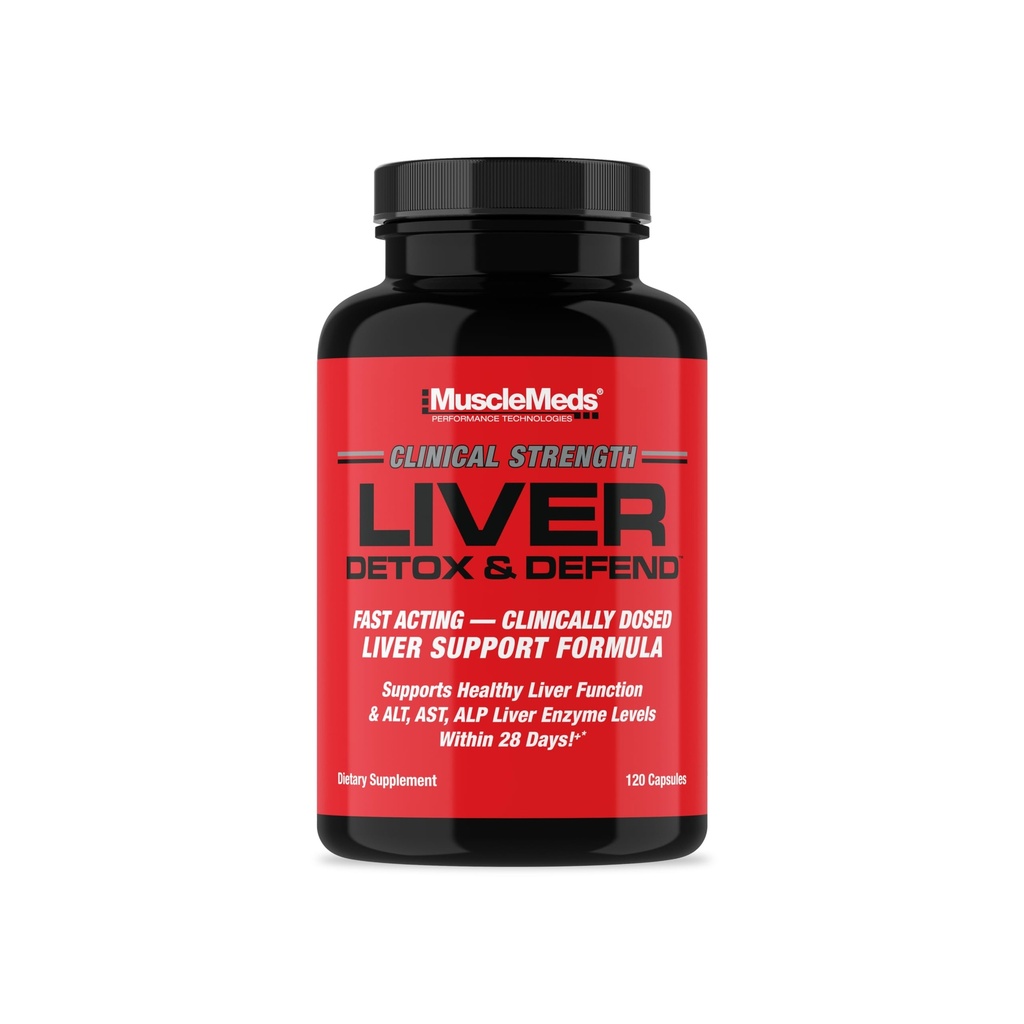 שרירנים Liver Detox & Defend, ניקוי, תיקון פורמולה - Herbal Liver Support Supplement, NAC, Silymarin Milk Thistle, 60 משרתים