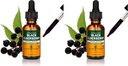 Herb Pharm מוסמך אורגני Black Elderberry לחלץ תמיכה במערכת החיסון, אורגני Cane אלכוהול, 1 Oz (Pack של 2)
