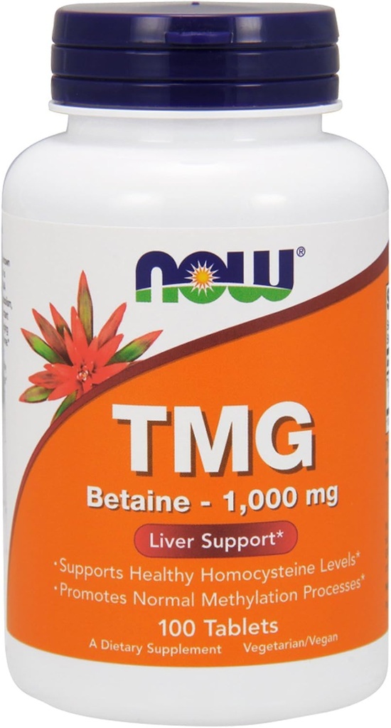 Now TMG 1000mg 100 Count (Pack of 2)