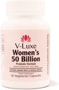 V-Luxe 50 מיליארד CFU פרוביוטיקה עבור Bacterial Vaginosis, זיהומים Yeast, ו UTIs Backed על ידי מדע, פורמולה עבור נשים, טבעי Remedy לאזן pH & למנוע זיהומים recurring | 30 יום אספקת מזון