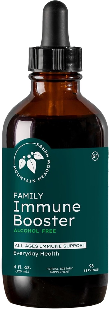 Mountain Meadow Herbs Family Immune Booster הפקה עם Sambucus Elderberry ו Echinacea | תמיכה אופטימלית עבור המשפחה כולה