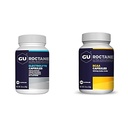 אנרגיית GU רוקטהאן Ultra Endurance Variety Pack; טבליות אלקטרוליטיות ושרשרת הזרוע BCAA Amino Acid עם ויטמין B כמוסות, 2 בקבוקים (110 Total)