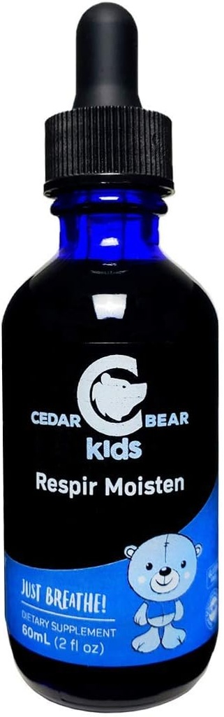 Cedar Bear Respir Moisten לילדים תוסף צמחי נוזלי כי Moisturize ו Soothes Irritated Respiratory Tissues ו Relieves Occasional יבש Coughs 2 Fl Oz