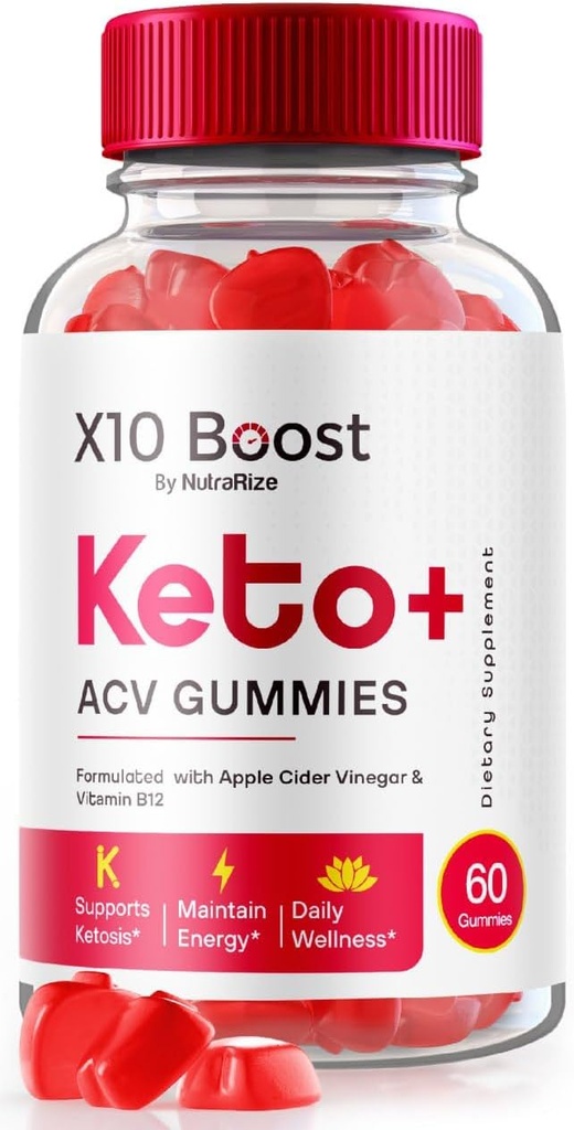 NutraRize X10 Boost Keto + ACV חניכיים מתקדמות ירידה במשקל, ביקורות (60 חניכיים)