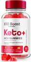 NutraRize X10 Boost Keto + ACV חניכיים מתקדמות ירידה במשקל, ביקורות (60 חניכיים)