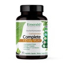 EMERALD LABS השלם 1-Daily Multi - שלם Multivitamin עבור גברים ונשים עם ויטמין C, Methylated Folate, Whole-Food Band & More for Immune Support, Bone Health & More * 30 קפסולות ירקות