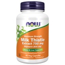 Now Foods Milk Thistle לחלץ 750 מ"ג Silymarin (600 מ"ג), כוח מקסימלי - 90 קפסולות Veg