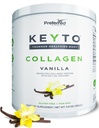 אבקת חלבון Keto Collagen עם שמן MCT - Keto ו- Paleo Friendly Grass פד ו Pasture הרים hydrolyzed Collagen Peptides - Fits Low Carb Diet ו Keto חטיפים - KEYTO Vanilla Flavor