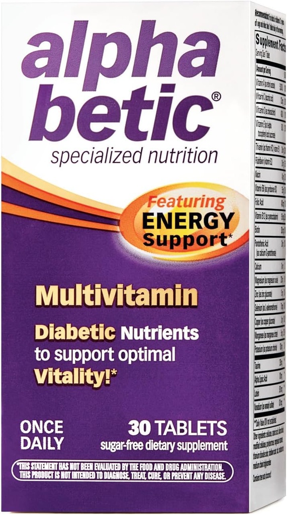 Alpha Betic Multivitamin Plus Extended Energy 30 טבליות