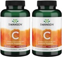 Swanson Timed-Release ויטמין C עם Rose HIPS Immune System תומך העור Cardiovascular Health Antioxidant תוספת של 500 מ"ג 250 טבליות (Tabs) (2 Pack)