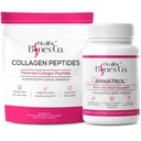 Annatrolעצמות תמיכה ו-ForTIBONE Collagen Peptides w/FORTIGEL, VERISOL ו- TENDOFORTE - עצם שלם, משותף, עור, שיער, ציפורניים ותמיכה מטאבולית | 1 חודשים אספקה (Pouch, 401.7G)