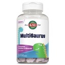 KAL MultiSaurus Kids Chewable Multivitamins, 11 ויטמינים ומינרלים חיוניים לילדים, מעורב ברי פלאפור, גלוטין ו-Preservative חינם, 90 משרתות, 90 דינוזאור-שפד צ'ואנסים