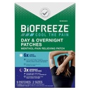 Biofreeze Day & Overnight Pain Relief Patches, Menthol Pain Patches עבור דלקת פרקים וכאב כאבי שרירים, בד נוח וגמי נשאר במקום, FSA / HSA אליגible, 9 Patches (6 יום, 3 לילה)