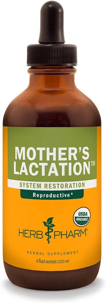 Herb Pharm של Lactation של אמא של פורמולה צמחית עם פלט נוזלי Panugreek - 4 Ounce