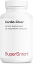 סופר חכם - Cardio Clear (Garlic EDTA תוסף) - עם Malic Acid, Calcium Disodium EDTA, Magnesium, Bromelain | Non-GMO & Gluten חינם - 120 קפסולות צמחוניות