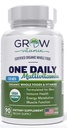 One Daily Multivitamin for Men - עם ויטמינים ומינרלים + מזונות אורגניים, תוספת של Boost Energy, General Health - Non-GMO - 90 קפסולות | 3 חודשים אספקה