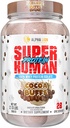 ALPHA LION Superhuman Whey אבקת חלבון, גדול Tasting Pure חלבון Isolate, Low Carb, Low Sugar, No Bloat Post Workout, שריר התאוששות וצמיחה (28 משרתים, Cocoa Buffs)