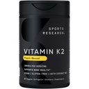מחקר ספורט ויטמין K2 כמו MK-7 100mcg עם שמן קוקוס MCT - 60 Veggie Softgels (2 חודש אספקה) טבעוני מוסמך, non-GMO מאומת, Gluten & Soy Free
