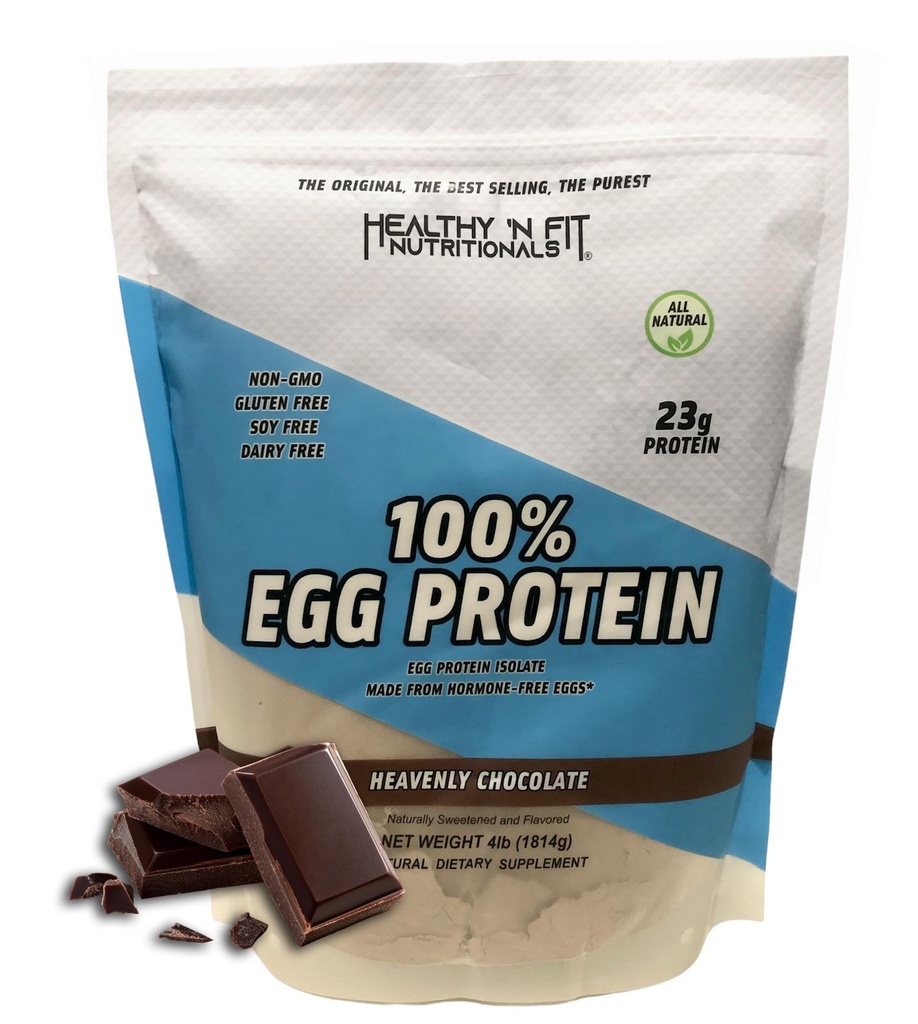 מזון "N Fit 100% ביצה חלבון - שוקולד (4lb): 100% ביצה לבן חלבון. Zero Lactose, Zero Sugar.- Ultra Pure, ביצה טבעית חלבון Isolate
