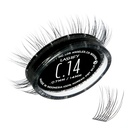Lashify Curl 14mm Gossamer Eyelashs Refill, Black, Easy False Eyelashes עבור מראה טבעי