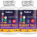 Nu Best Bundle 10 גבוה | תמיכה בצמיחה לילדים ובני נוער | Calcium, ויטמינים D3 K2, Collagen & Herbs | Power, Focus & Development