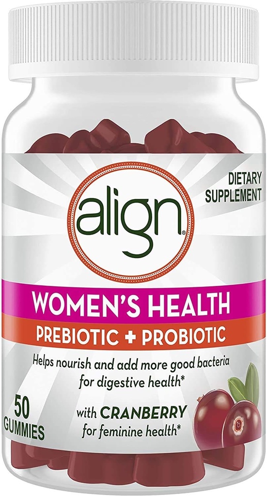 Align Women's Prebiotic Probiotics, Cranberry 50 Ct
