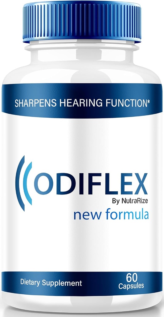 NutraRize Odiflex כמוסות, Premium Ear Health Formula, All-Natural תוסף כדי להגן על האוזן הפנימית, גלולות תמיכה שמיעה רשמי, Odi Flex ביקורות (60 קפסולות)